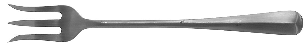 Queen Anne (Stainless, Satin Finish) Short Handle Pickle/Olive Fork by Kirk & Matz-1