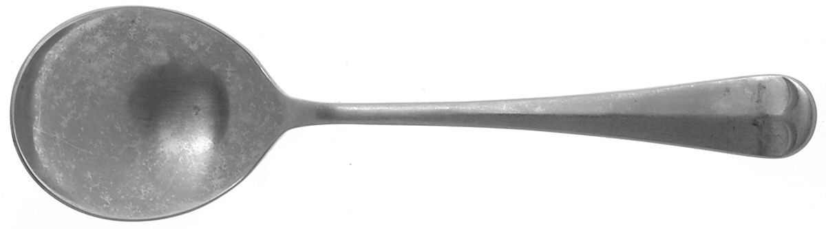 Queen Anne (Stainless, Satin Finish) Round Bowl Soup Spoon (Cream Soup) by Kirk & Matz-1