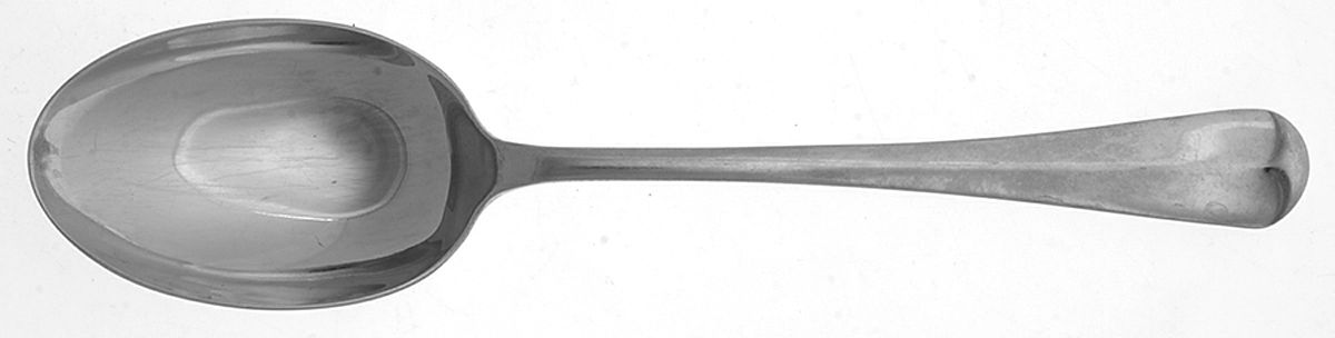 Queen Anne (Stainless, Glossy) Tablespoon (Serving Spoon) by Kirk & Matz-1