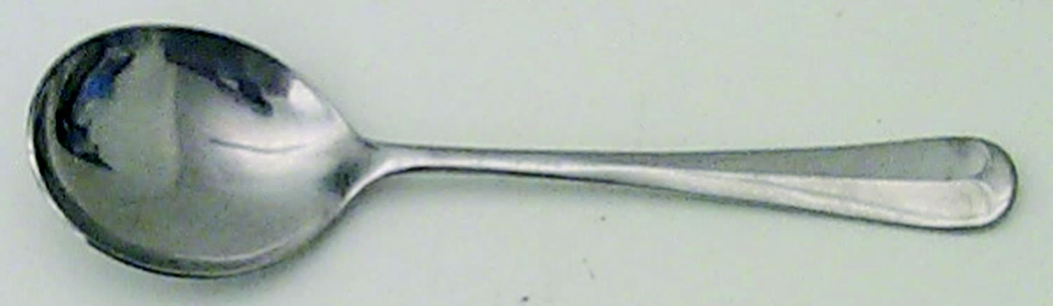 Queen Anne (Stainless, Glossy) Round Bowl Soup Spoon (Gumbo) by Kirk & Matz-1