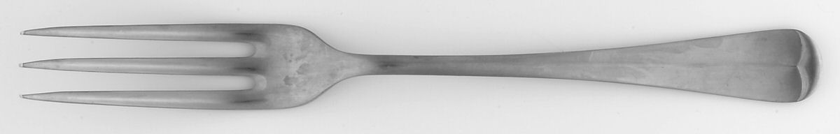 Queen Anne (Stainless, Glossy) 3-Tine Luncheon Fork by Kirk & Matz-1
