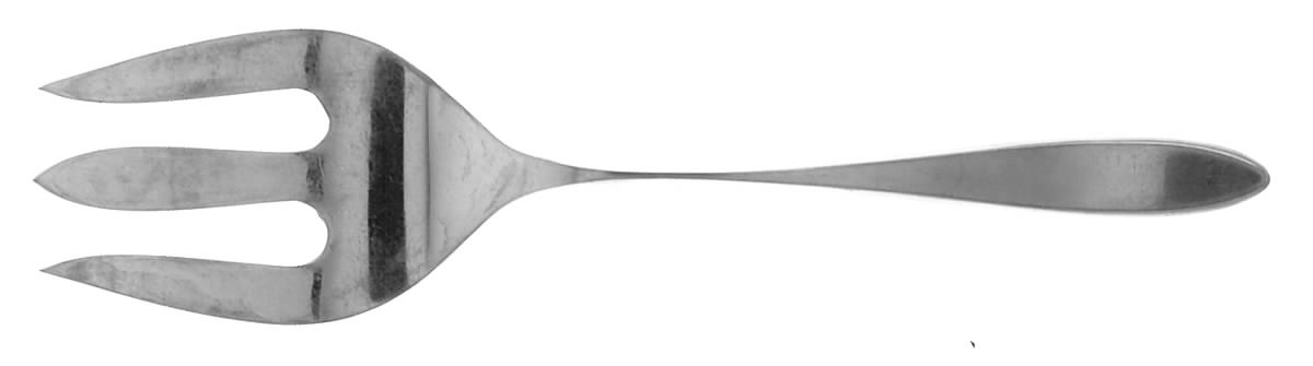 Gazelle (Stainless) Medium Solid Cold Meat Serving Fork by Krusius-1