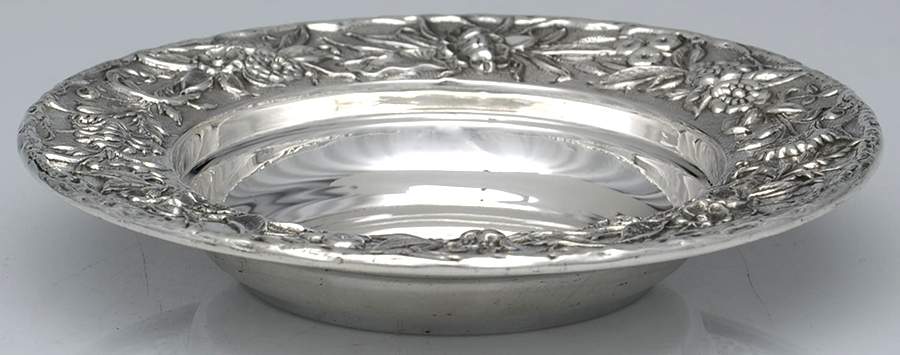 Repousse-Full Chased-Hand Chased Round Open Butter by Kirk Stieff-1