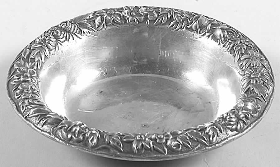 Repousse-Full Chased-Hand Chased 5" Bon Bon Bowl by Kirk Stieff-1