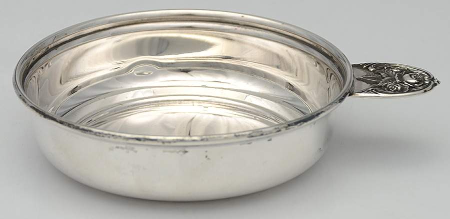 Repousse-Full Chased-Hand Chased 4" Porringer by Kirk Stieff-1