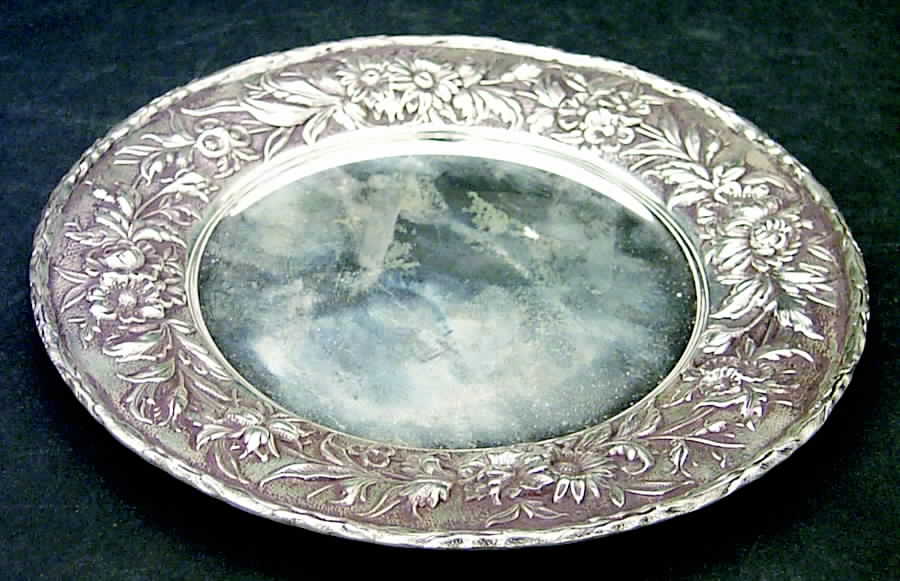 Repousse-Full Chased-Hand Chased Bread Plate by Kirk Stieff-1