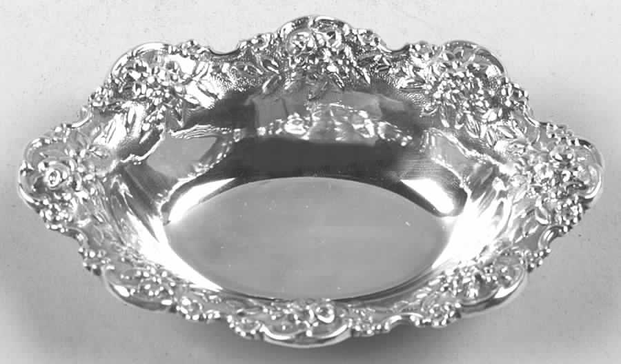 Repousse-Full Chased-Hand Chased Nut Dish by Kirk Stieff-1