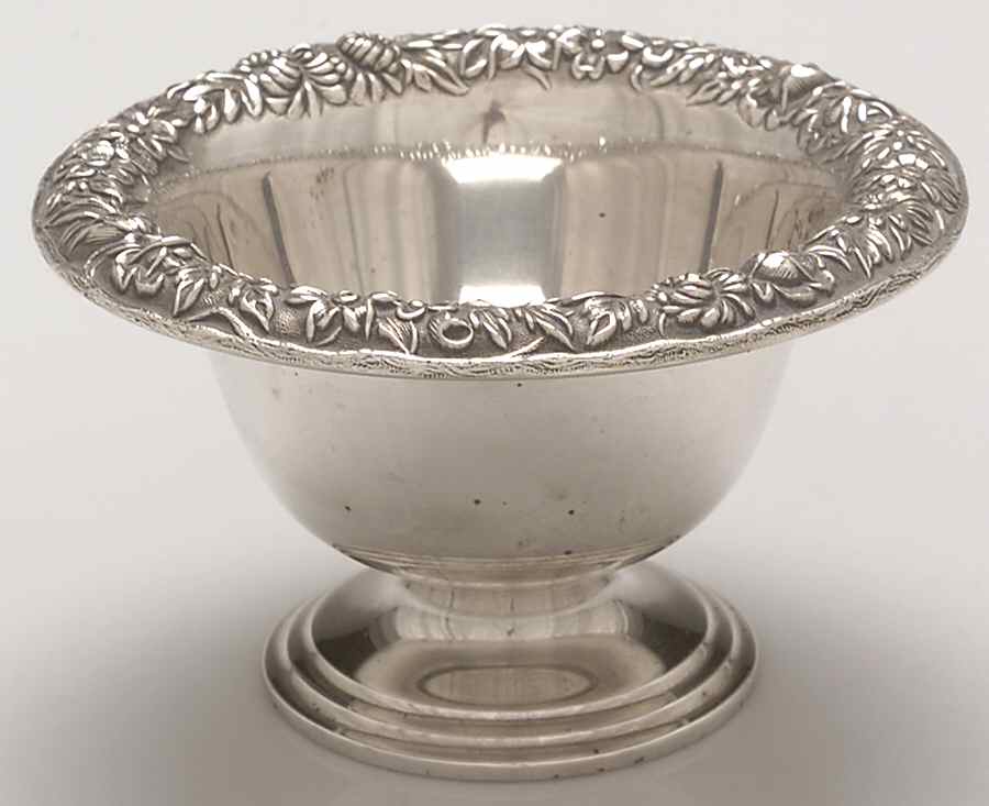 Repousse-Full Chased-Hand Chased Mayonnaise Bowl by Kirk Stieff-1