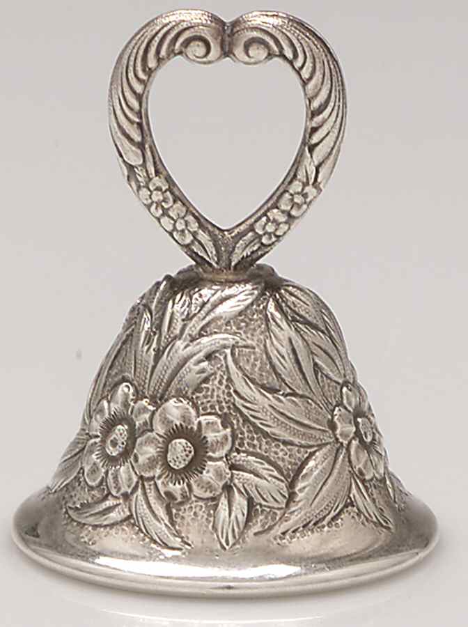Repousse-Full Chased-Hand Chased Sterling Tea Bell by Kirk Stieff-1