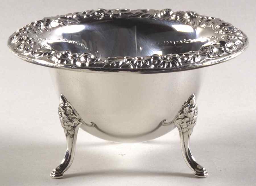 Repousse-Full Chased-Hand Chased Mayonnaise Bowl by Kirk Stieff-1