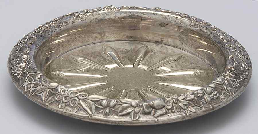 Repousse-Full Chased-Hand Chased Coaster by Kirk Stieff-1