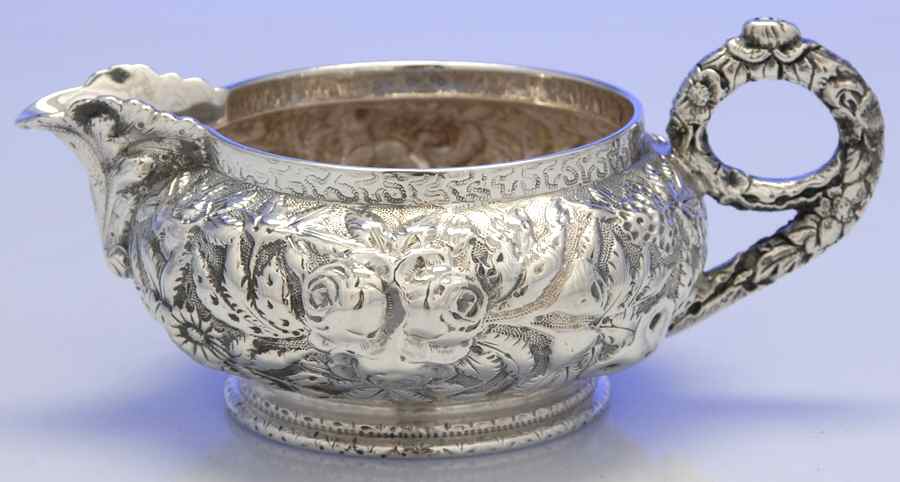Repousse-Half Chased (Holloware) Mini Creamer by Kirk Stieff-1