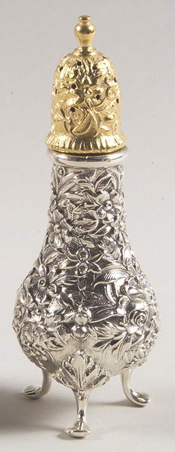 Repousse-Full Chased-Hand Chased Pepper Shaker by Kirk Stieff-1