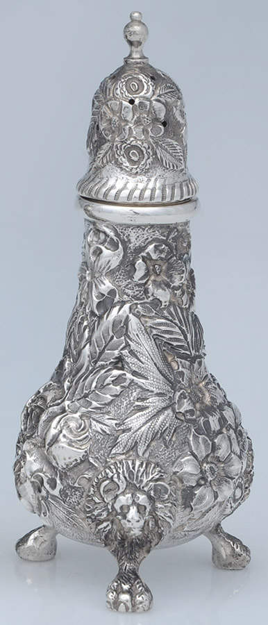 Repousse-Full Chased-Hand Chased Pepper Shaker by Kirk Stieff-1