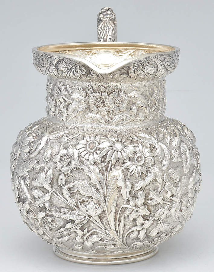 Repousse-Full Chased-Hand Chased 96 Oz Water Pitcher by Kirk Stieff-2