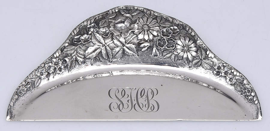 Repousse-Full Chased-Hand Chased Table Crumber by Kirk Stieff-1