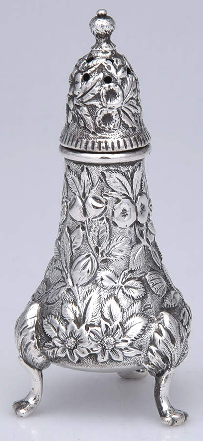 Repousse-Full Chased-Hand Chased Salt Shaker by Kirk Stieff-1
