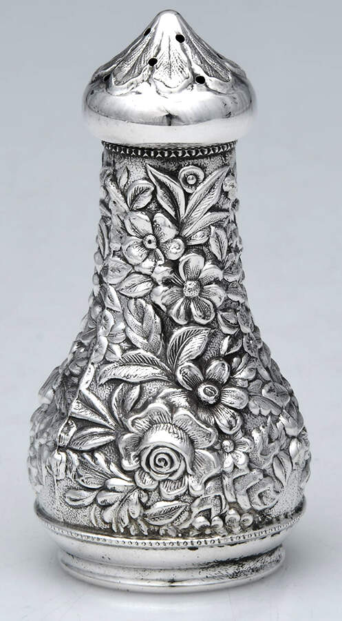 Repousse-Full Chased-Hand Chased Salt Shaker by Kirk Stieff-1