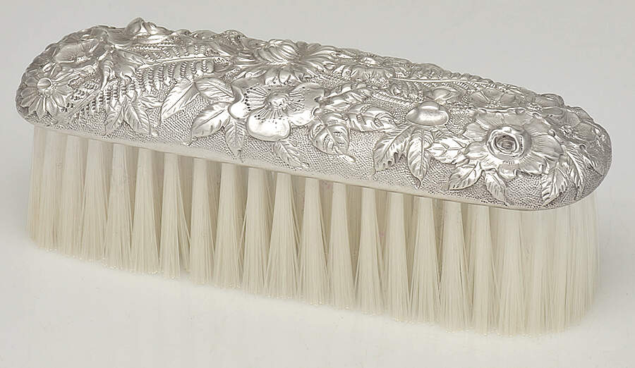 Repousse-Full Chased-Hand Chased Clothes Brush by Kirk Stieff-1