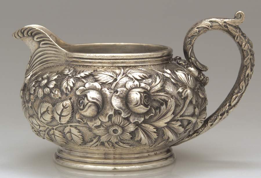 Repousse-Full Chased-Hand Chased Creamer by Kirk Stieff-1