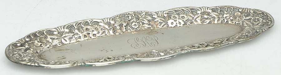 Repousse-Full Chased-Hand Chased Pin Tray by Kirk Stieff-1