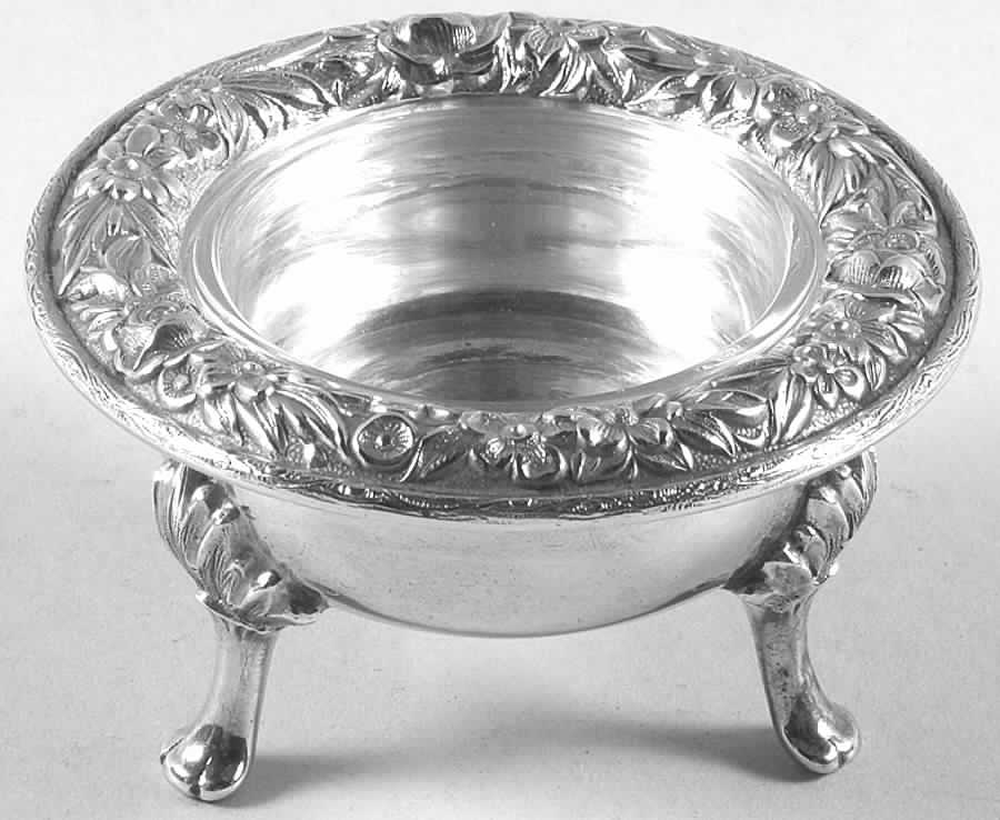 Repousse-Full Chased-Hand Chased Master Open Salt by Kirk Stieff-1