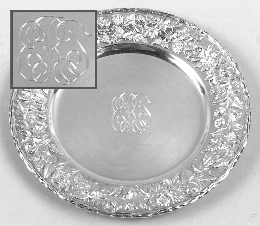 Repousse-Full Chased-Hand Chased Bread Plate by Kirk Stieff-1