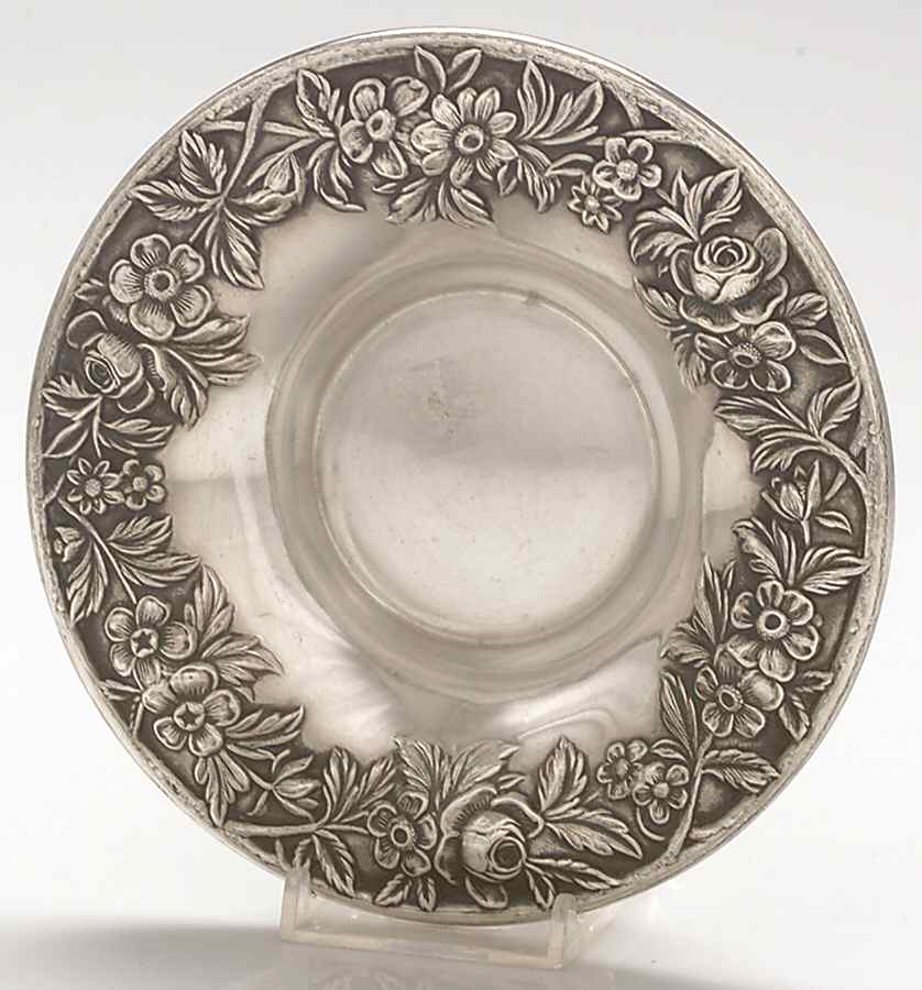 Repousse-Full Chased-Hand Chased 5" Bon Bon Bowl by Kirk Stieff-1