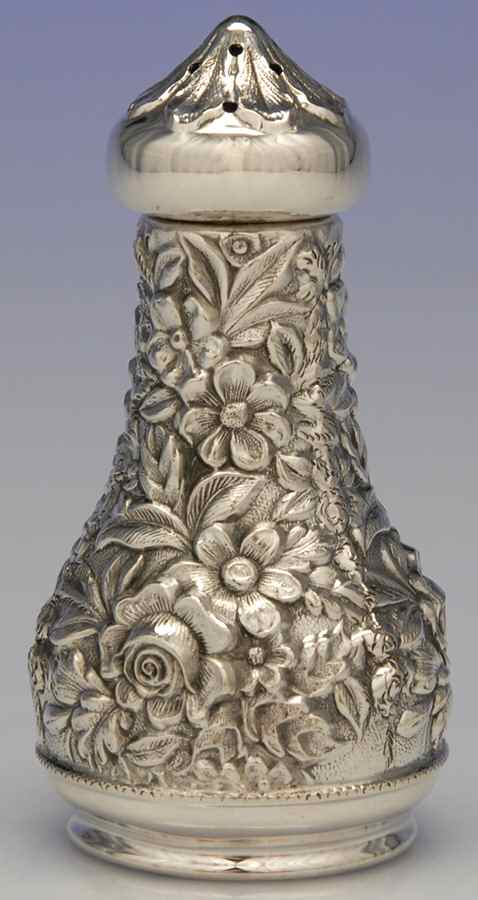 Repousse-Full Chased-Hand Chased Salt Shaker by Kirk Stieff-1