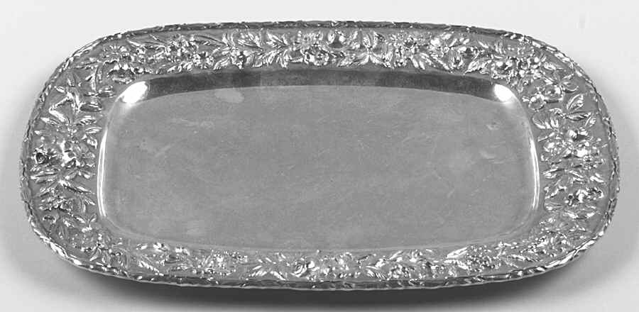 Repousse-Full Chased-Hand Chased 13" Demitasse Tray by Kirk Stieff-1