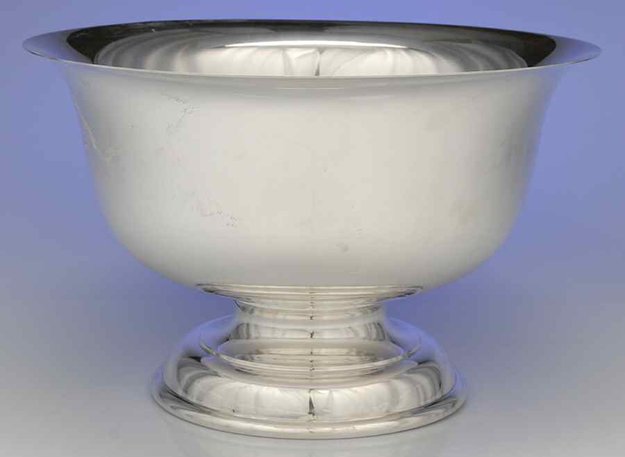 Colonial (Sterling, 0650, Hollowware) Punch Bowl by Kirk Stieff-1