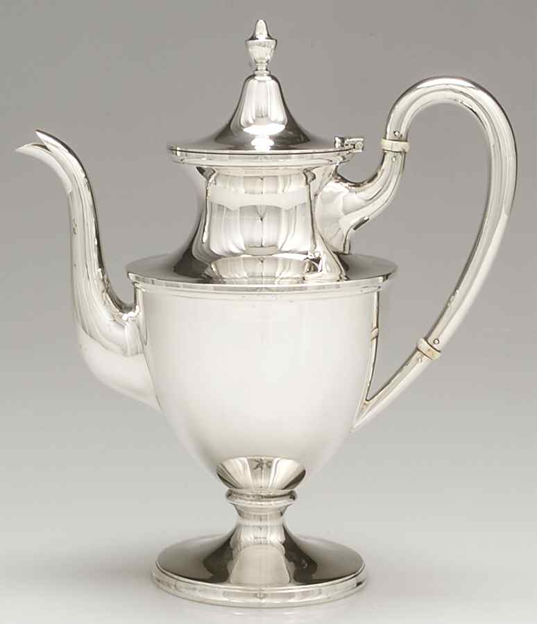 Colonial (Sterling, 0650, Hollowware) Coffee Pot by Kirk Stieff-1