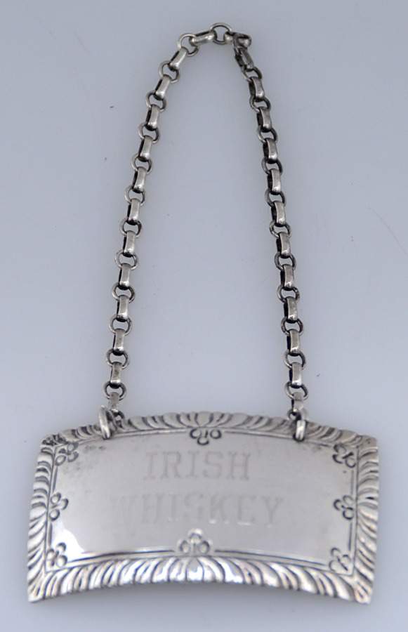 Williamsburg (Sterling, Hollowware) Decanter Label by Kirk Stieff-1