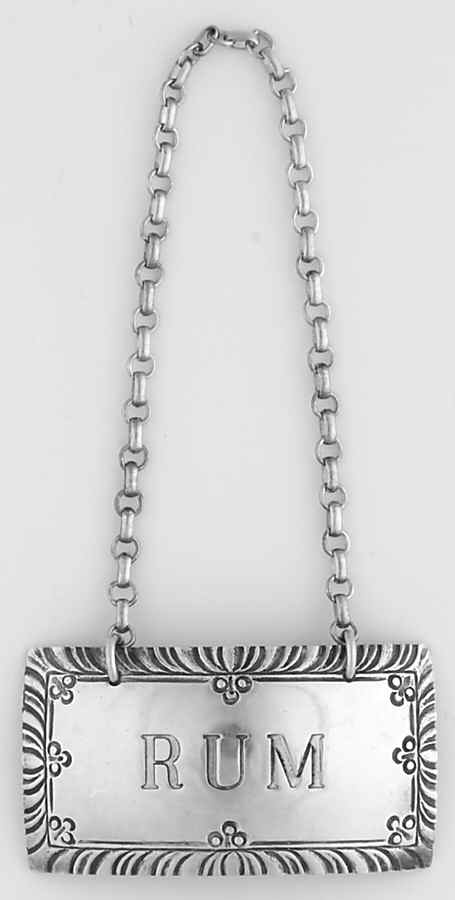 Williamsburg (Sterling, Hollowware) Decanter Label by Kirk Stieff-1