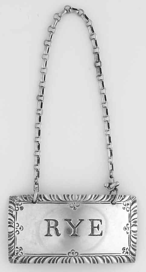 Williamsburg (Sterling, Hollowware) Decanter Label by Kirk Stieff-1