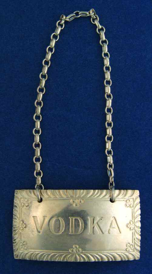 Williamsburg (Sterling, Hollowware) Decanter Label by Kirk Stieff-1