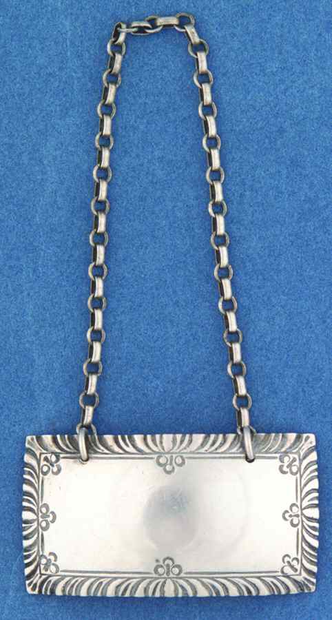 Williamsburg (Sterling, Hollowware) Decanter Label by Kirk Stieff-1