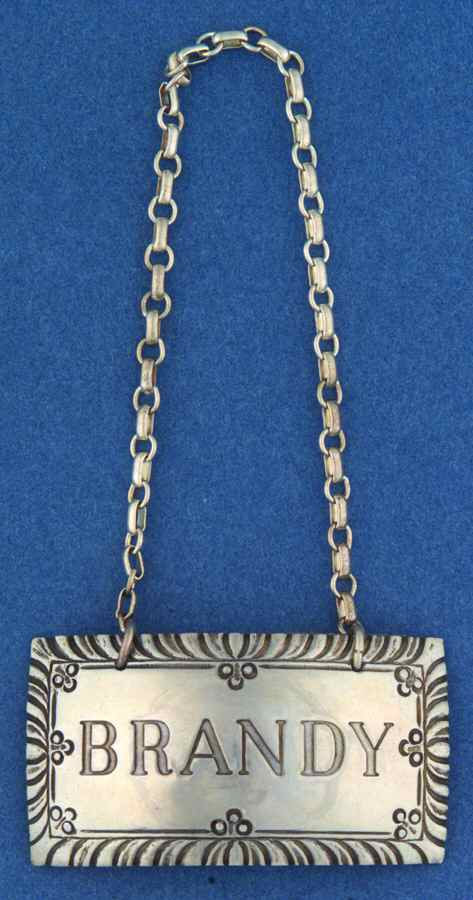 Williamsburg (Sterling, Hollowware) Decanter Label by Kirk Stieff-1