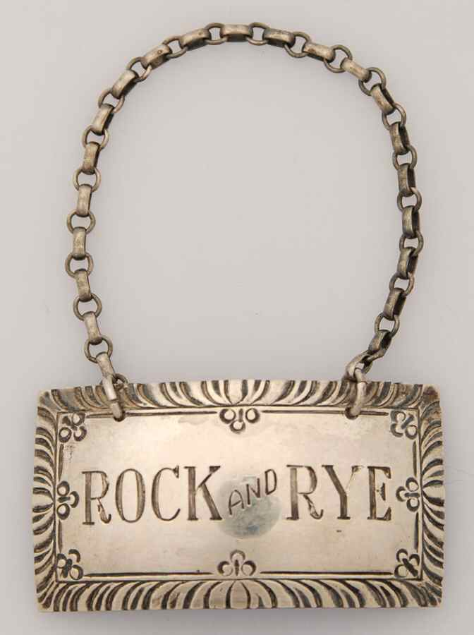 Williamsburg (Sterling, Hollowware) Decanter Label by Kirk Stieff-1