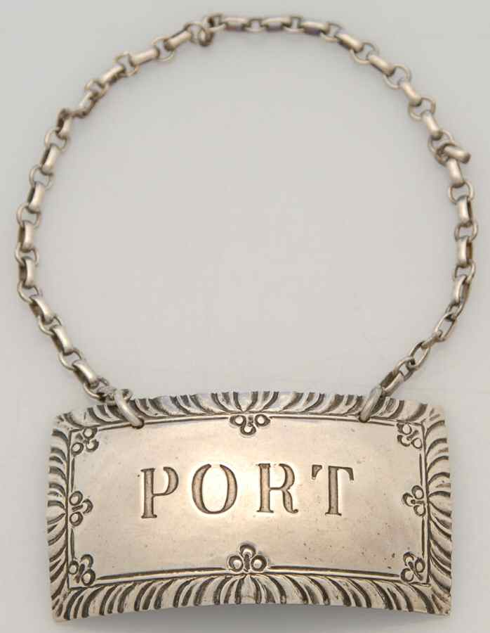 Williamsburg (Sterling, Hollowware) Decanter Label by Kirk Stieff-1