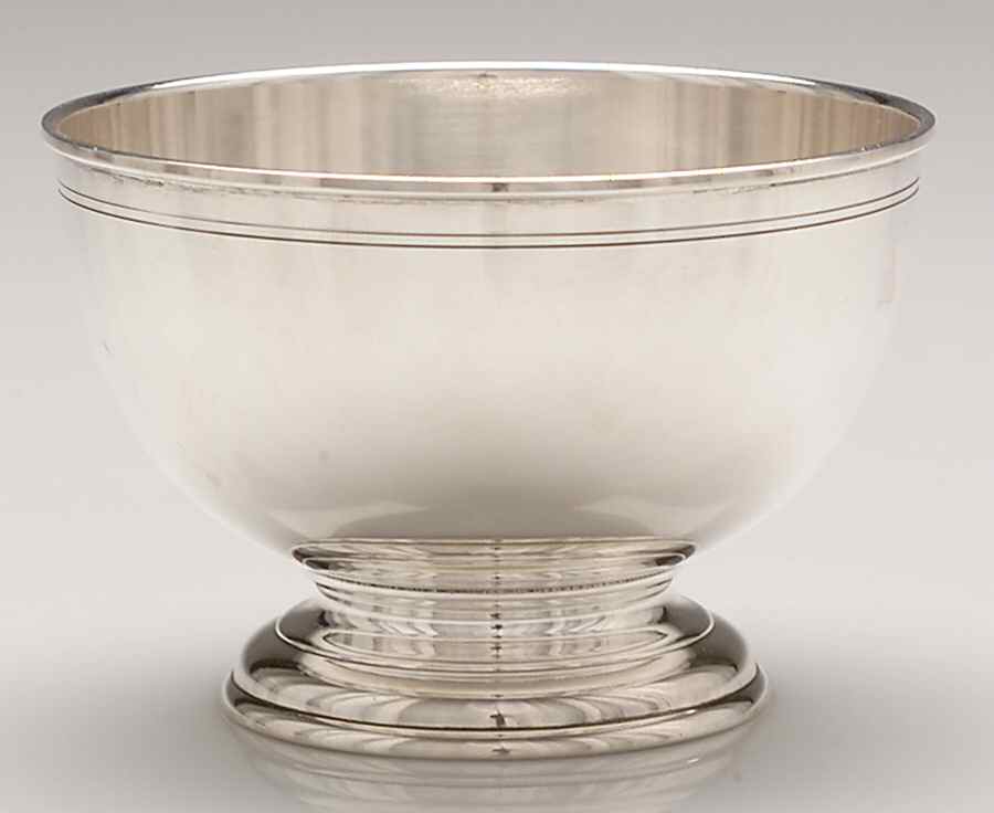 Williamsburg (Sterling, Hollowware) Sugar Bowl No Lid by Kirk Stieff-1
