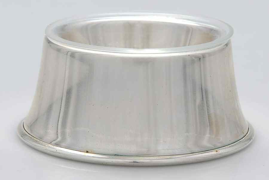 Williamsburg (Sterling, Hollowware) Trencher Salt with Glass Liner by Kirk Stieff-1