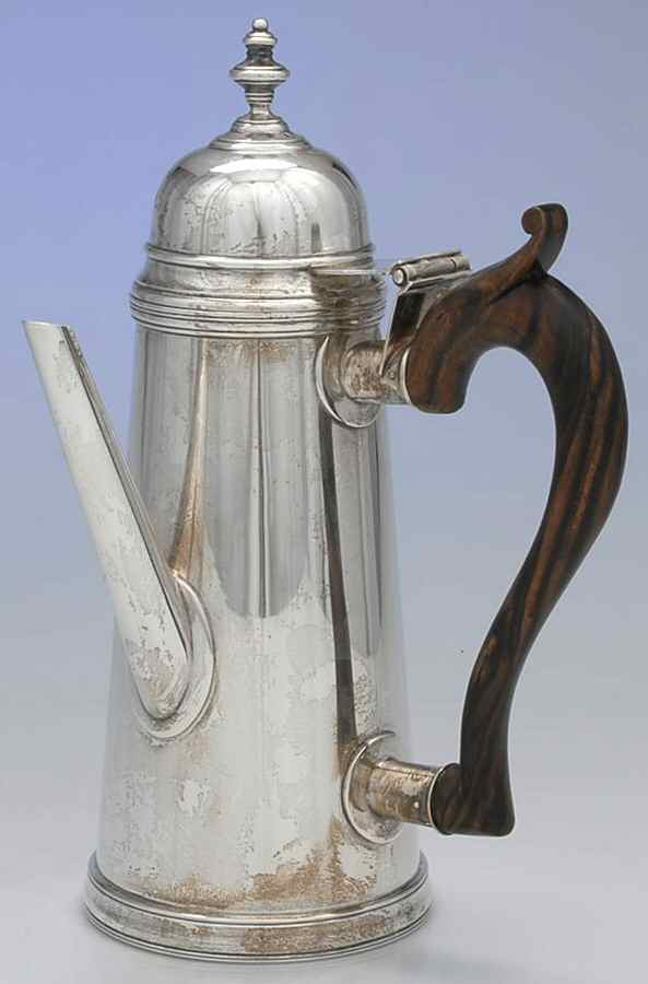Williamsburg (Sterling, Hollowware) Coffee Pot by Kirk Stieff-1