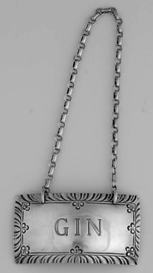 Williamsburg (Sterling, Hollowware) Decanter Label by Kirk Stieff-1