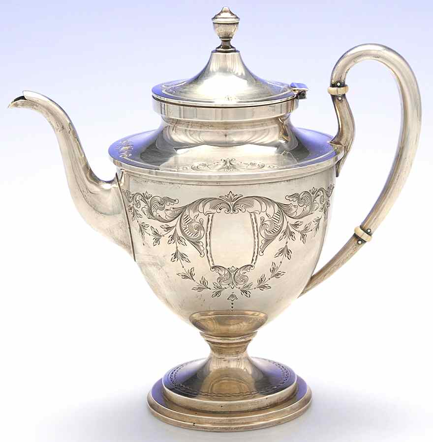 Mayflower (Sterling, Hollowware) Teapot by Kirk Stieff-1
