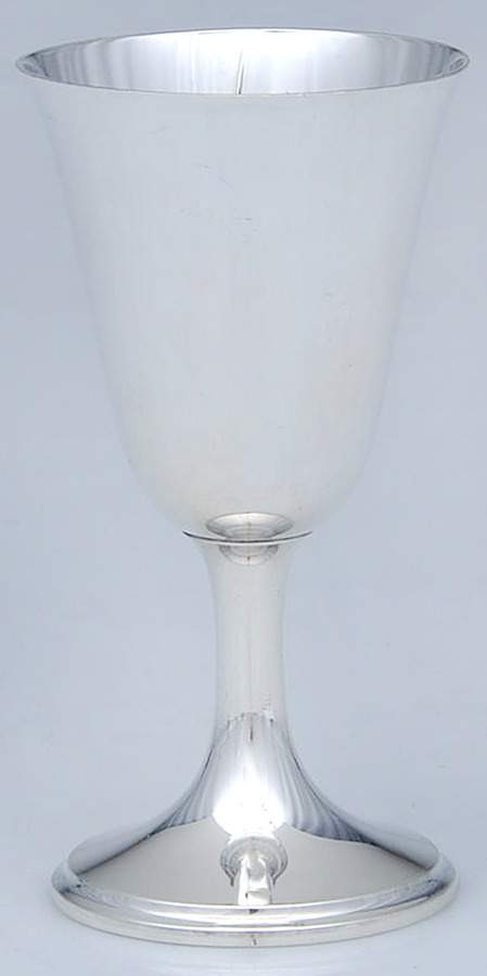 Calvert-Old Maryland Plain (Sterling, Hollowware) Wine Goblet by Kirk Stieff-1