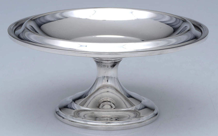 Calvert-Old Maryland Plain (Sterling, Hollowware) Round Compote (Height X Width) by Kirk Stieff-1