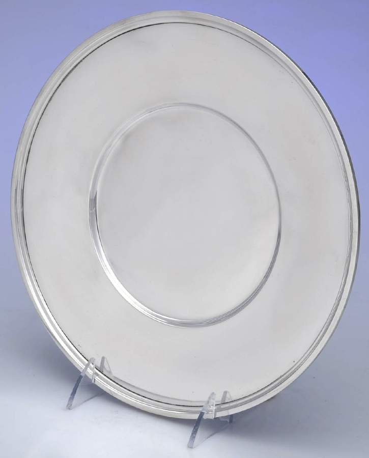 Calvert-Old Maryland Plain (Sterling, Hollowware) 10" Sandwich Plate by Kirk Stieff-1