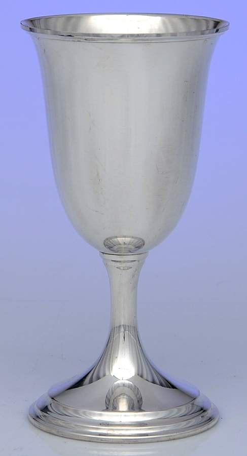 Calvert-Old Maryland Plain (Sterling, Hollowware) Water Goblet by Kirk Stieff-1