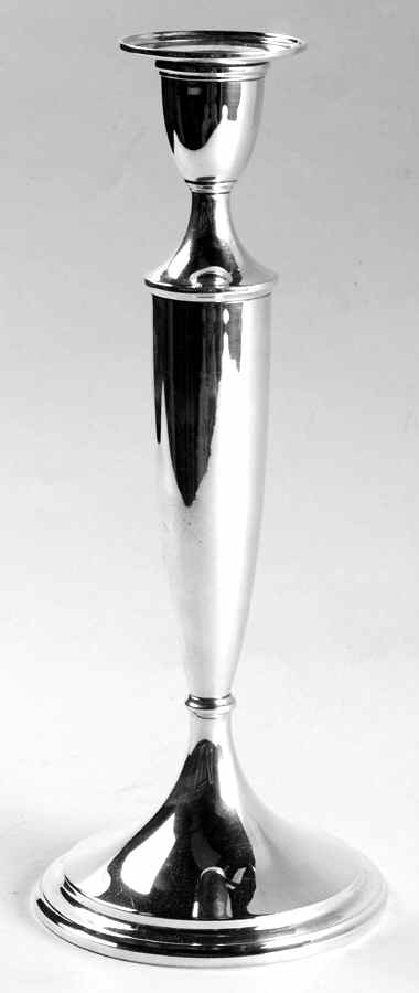 Calvert-Old Maryland Plain (Sterling, Hollowware) 12" Weighted Candlestick by Kirk Stieff-1